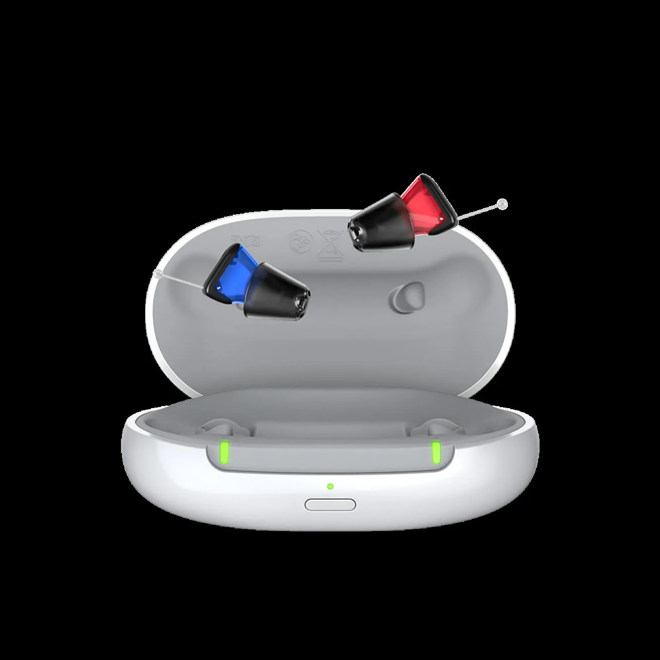 Silk CnG IX hearing aids with charger